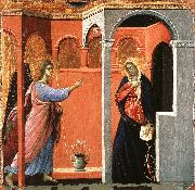 Duccio di Buoninsegna Annunciation oil